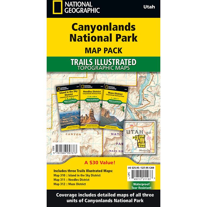 NATIONAL GEOGRAPHIC CANYONLANDS NATIONAL PARK MAP PACK BUNDLE