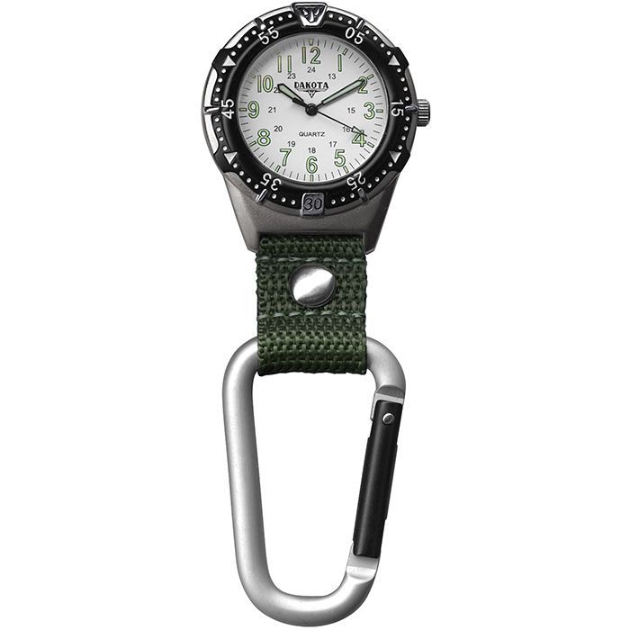 DAKOTA ALUMINUM BACKPACKER CARBINER WATCH