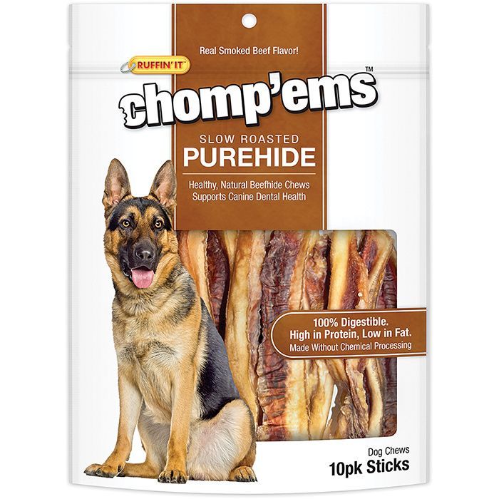 RUFFIN IT CHOMP'EMS PUREHIDE STICKS