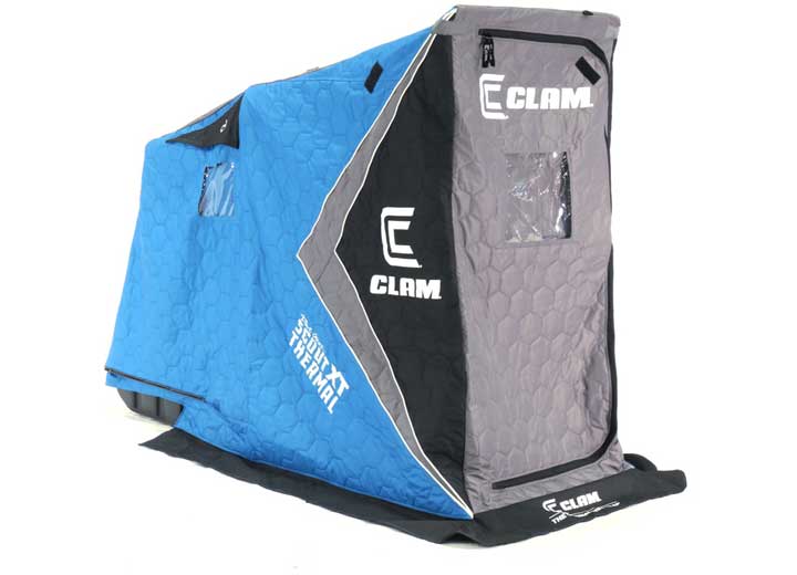 Clam Outdoors Clam Scout XT Thermal Fish Trap 1 Person Portable Ice Fishing Shelter