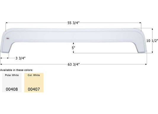 Icon Technologies Limited RV FENDER SKIRT, TANDEM, ICON, FS400, COLONIAL WHITE