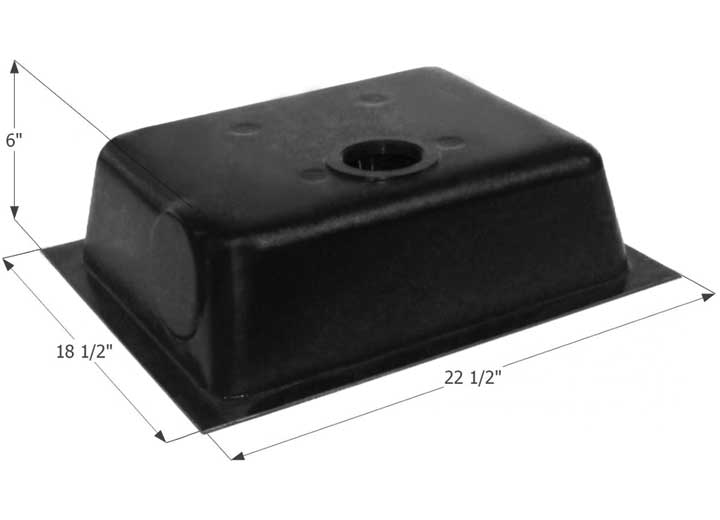 Icon Technologies Limited RV Icon RV Waste Holding Tank with Bottom Drain & 3" Threaded Fitting - 8 Gallon Capacity