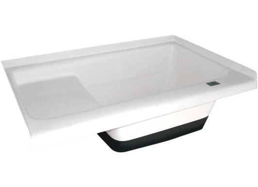 Icon Technologies Limited RV Icon Sit in Step RV Bath Tub with Right Hand Drain - 36" x 24" x 13" - Polar White