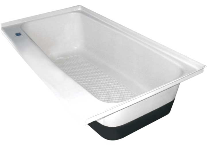 Icon Technologies Limited RV Icon RV Bath Tub with Left Hand Drain - 46" x 24" x 13" - Polar White