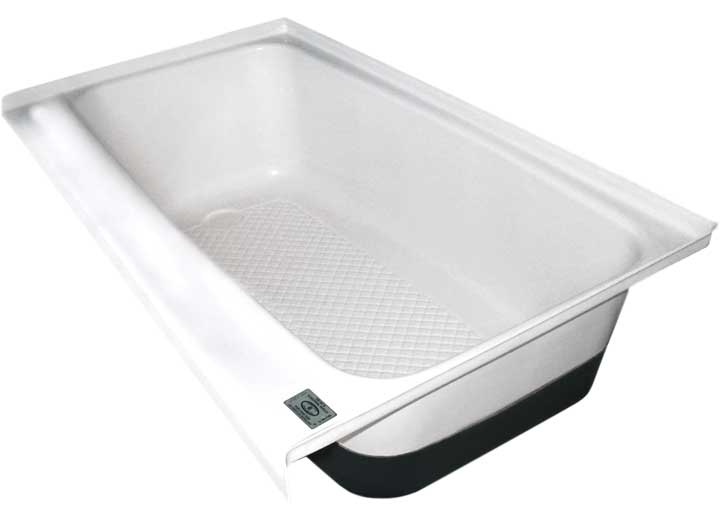 Icon Technologies Limited RV Icon RV Bath Tub with Left Hand Drain - 42" x 24" x 13" - Polar White