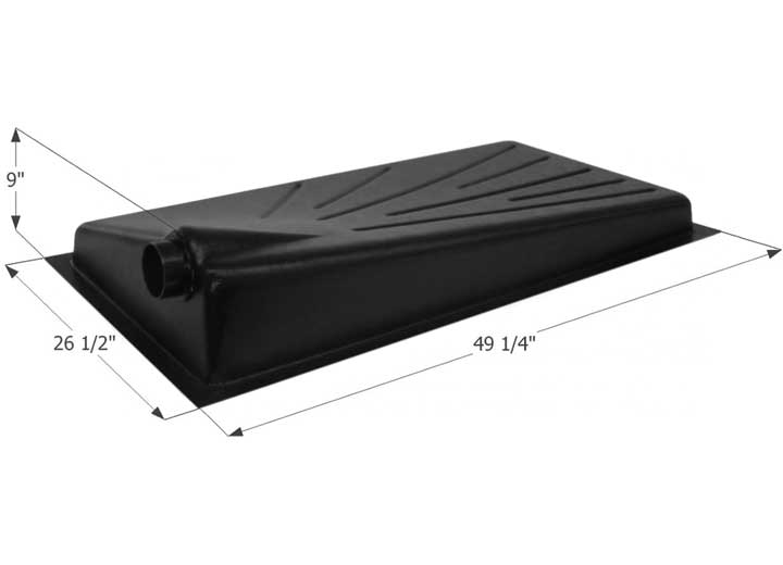 Icon Technologies Limited RV Icon RV Waste Holding Tank with Left End Drain & 3" Spigot Fitting - 29 Gallon Capacity