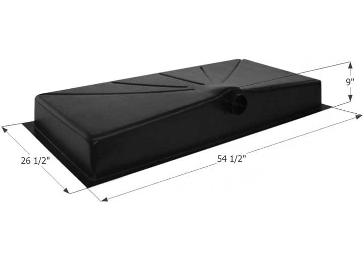 Icon Technologies Limited RV Icon RV Waste Holding Tank with Center Side Drain & 3" Spigot Fitting - 31 Gallon Capacity