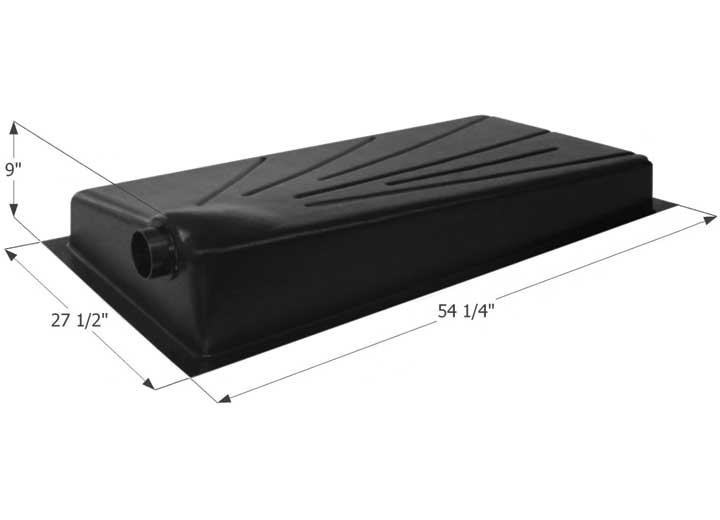Icon Technologies Limited RV Icon RV Waste Holding Tank with Left End Drain & 3" Spigot Fitting - 32 Gallon Capacity