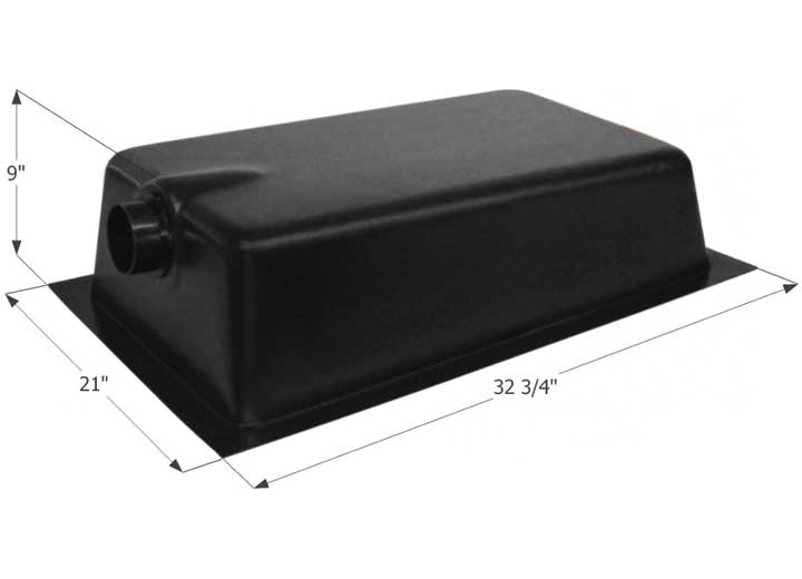 Icon Technologies Limited RV HOLDING TANK, HT620A-ED, W/ 3 IN SPIGOT & 4 LEVEL SENSORS