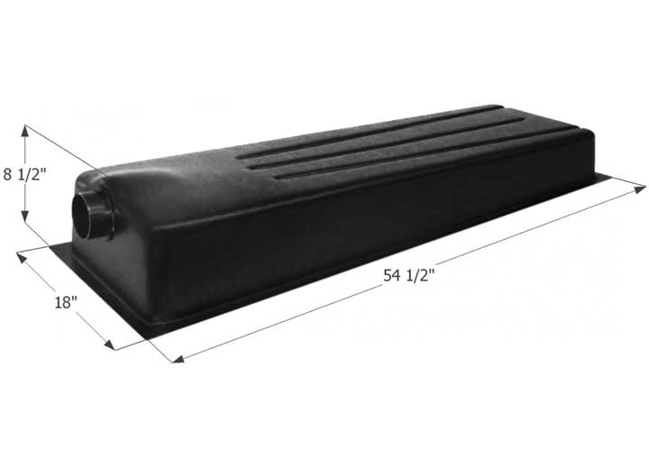 Icon Technologies Limited RV Icon RV Waste Holding Tank with Center End Drain & 3" Spigot Fitting - 19 Gallon Capacity