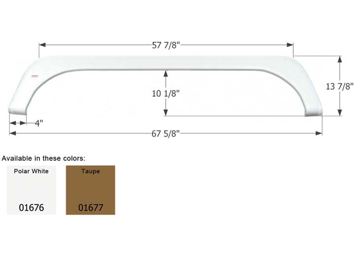 Icon Technologies Limited RV FENDER SKIRT, TANDEM, KZ, FS786, TAUPE