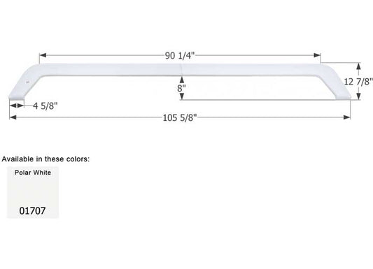 Icon Technologies Limited RV FENDER SKIRT, TRIPLE, FOREST RIVER, FS1707, POLAR WHITE