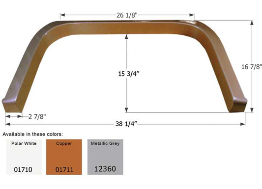 Icon Technologies Limited RV FENDER SKIRT, SINGLE, COACHMEN, FS1710, COPPER
