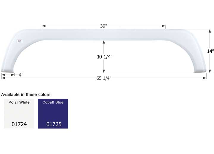 Icon Technologies Limited RV FENDER SKIRT, TANDEM, KZ, FS1724, COBALT BLUE