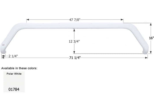 Icon Technologies Limited RV FENDER SKIRT, TANDEM, SUNLINE, FS1784, POLAR WHITE