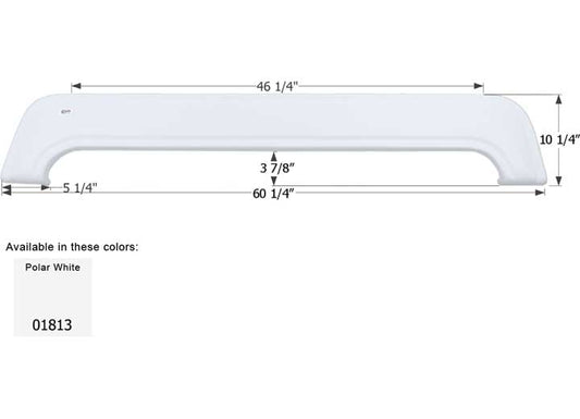 Icon Technologies Limited RV FENDER SKIRT, TANDEM, DUTCHMEN, FS1813, POLAR WHITE