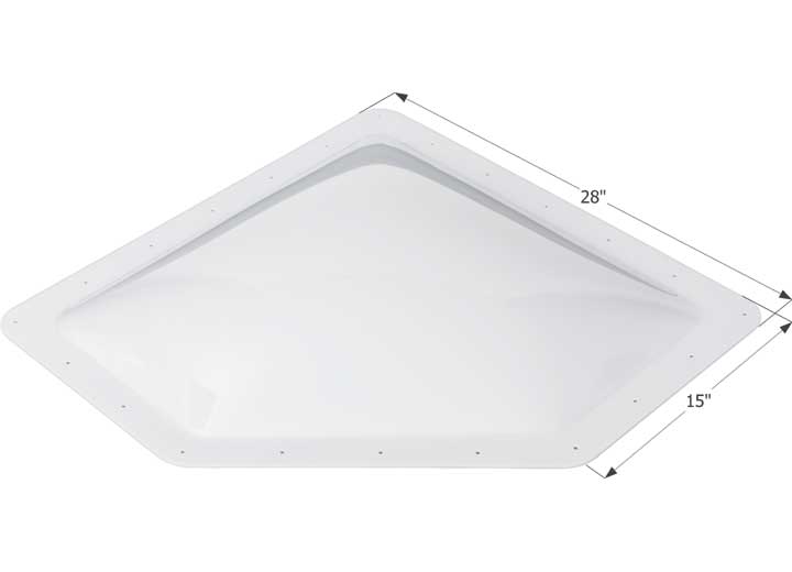 Icon Technologies Limited RV Icon Neo Angle RV Skylight, 24" x 12" - Translucent White