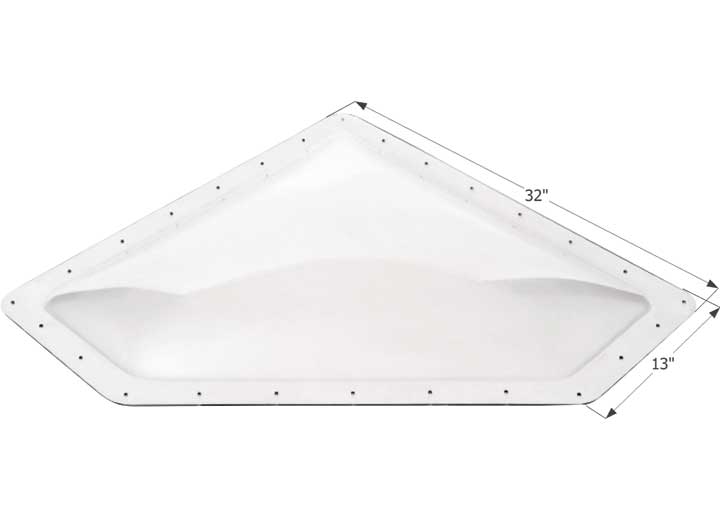 Icon Technologies Limited RV Icon Neo Angle RV Skylight, 28" x 10" - Clear