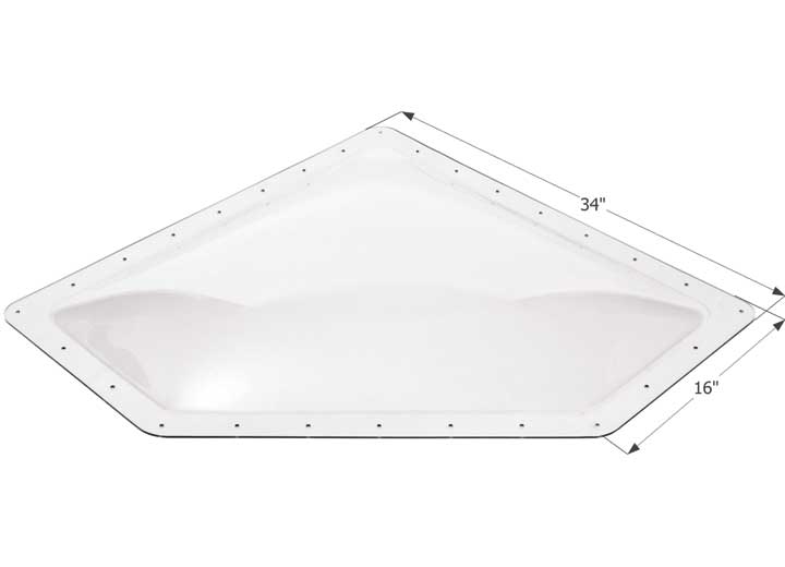 Icon Technologies Limited RV Icon Neo Angle RV Skylight, 30" x 13" - Clear
