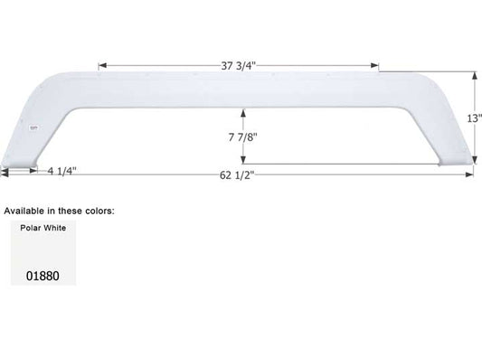 Icon Technologies Limited RV FENDER SKIRT, TANDEM, ICON, FS1880, POLAR WHITE