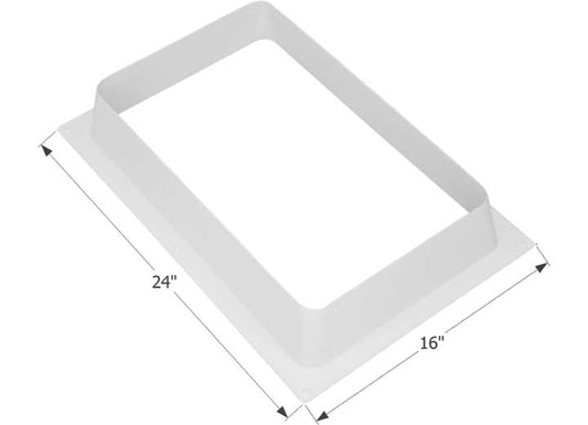 Icon Technologies Limited RV Icon RV Skylight Garnish, 22" x 14" - Polar White