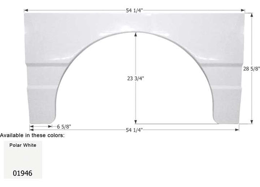 Icon Technologies Limited RV FENDER SKIRT, SINGLE, WINNEBAGO, FS1946, UNPAINTED