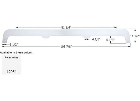 Icon Technologies Limited RV FENDER SKIRT, TRIPLE, SKYLINE, FS2054, POLAR WHITE