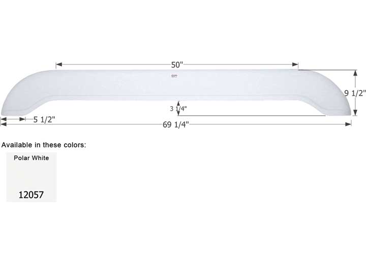 Icon Technologies Limited RV FENDER SKIRT, TANDEM, EXTREME RV, FS2057, POLAR WHITE
