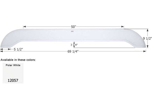 Icon Technologies Limited RV FENDER SKIRT, TANDEM, EXTREME RV, FS2057, POLAR WHITE