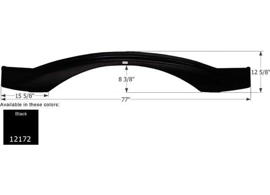 Icon Technologies Limited RV FENDER SKIRT, TANDEM, KEYSTONE, FS2172, BLACK