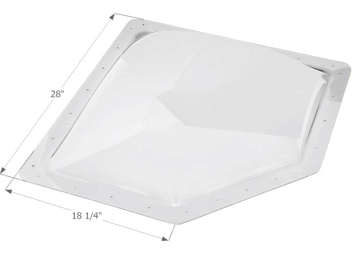 Icon Technologies Limited RV Icon Neo Angle RV Skylight, 24" x 14.25" - Translucent White