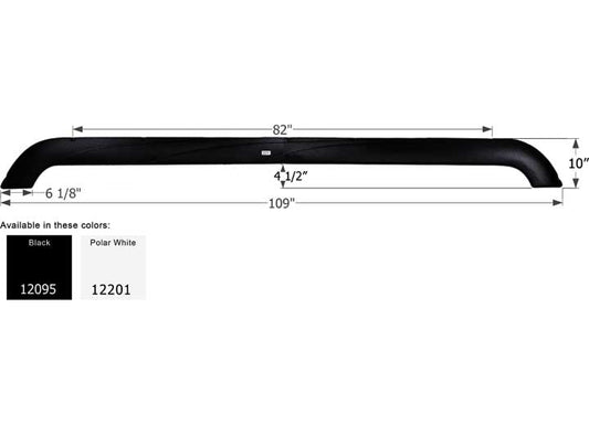 Icon Technologies Limited RV FENDER SKIRT, TRIPLE, ECLIPSE ATTITUDE, FS2095, POLAR WHITE