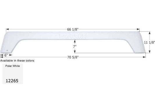 Icon Technologies Limited RV FENDER SKIRT, TANDEM, SKYLINE, FS2265, POLAR WHITE