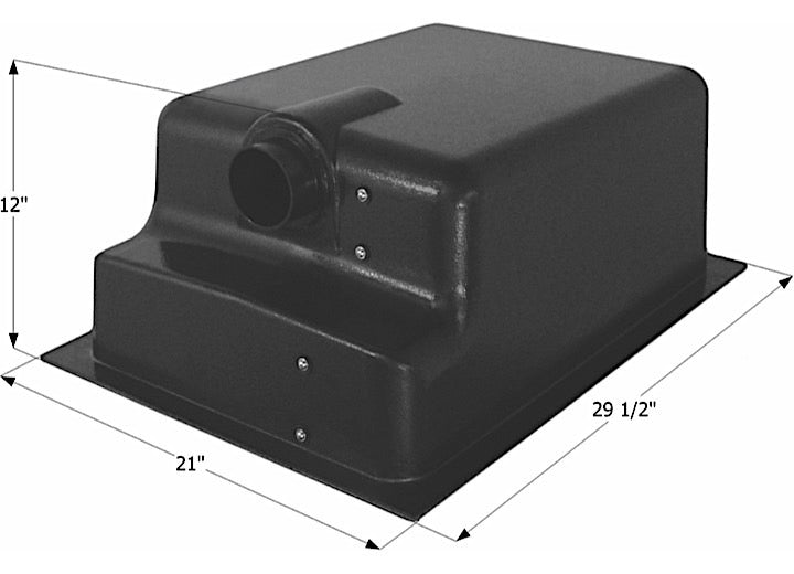 Icon Technologies Limited RV Icon RV Waste Holding Tank with Recessed Drain & 3" Spigot Fitting - 18 Gallon Capacity