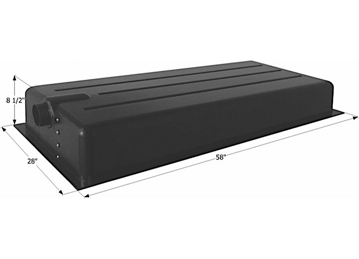 Icon Technologies Limited RV Icon RV Waste Holding Tank with Center End Drain & 3" Spigot Fitting - 43 Gallon Capacity