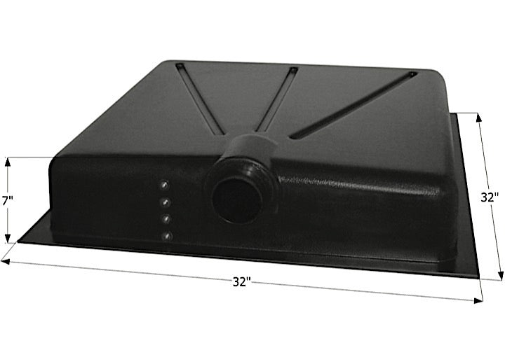 Icon Technologies Limited RV Icon RV Waste Holding Tank with Center End Drain & 3" Spigot Fitting - 18 Gallon Capacity