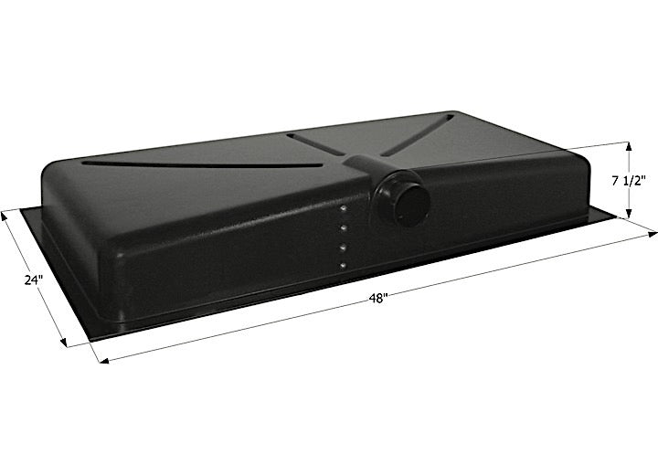 Icon Technologies Limited RV Icon RV Waste Holding Tank with Center Side Drain & 3" Spigot Fitting - 23 Gallon Capacity