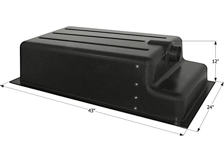 Icon Technologies Limited RV Icon RV Waste Holding Tank with Recessed Drain & 3" Spigot Fitting - 31 Gallon Capacity