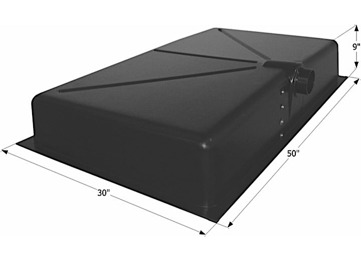 Icon Technologies Limited RV Icon RV Waste Holding Tank with Center Side Drain & 3" Spigot Fitting - 44 Gallon Capacity