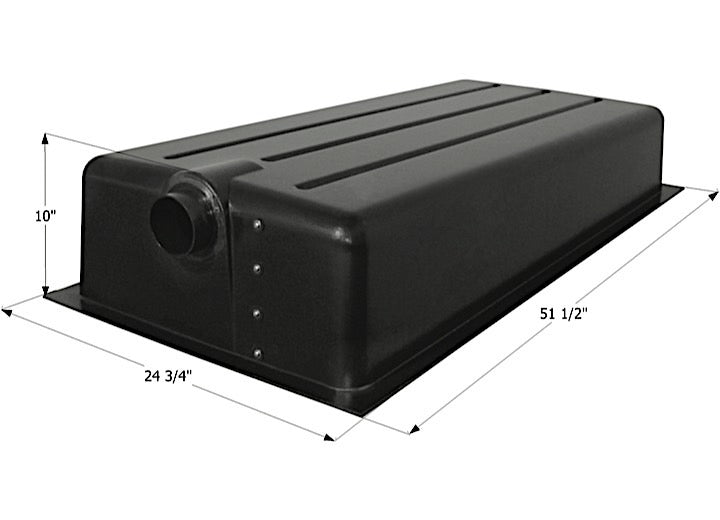 Icon Technologies Limited RV Icon RV Waste Holding Tank with Center End Drain & 3" Spigot Fitting - 37 Gallon Capacity