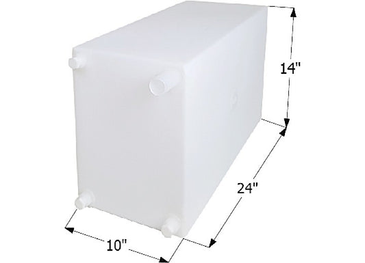 Icon Technologies Limited RV FRESH WATER TANK, WT2462, 24X14X10, 15 GAL, TANK ONLY