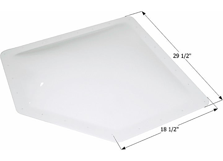 Icon Technologies Limited RV Icon Neo Angle RV Skylight, 25.5" x 14.55" - Translucent White