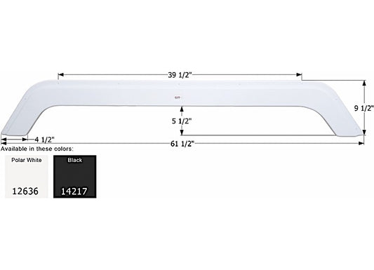 Icon Technologies Limited RV FENDER SKIRT, TANDEM, SUNNYBROOK, FS2636, POLAR WHITE