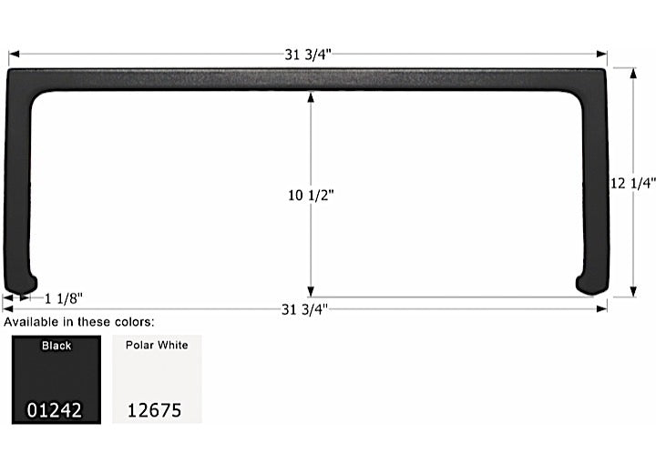 Icon Technologies Limited RV STEP TRIM, GENESIS/LEGACY, POLAR WHITE
