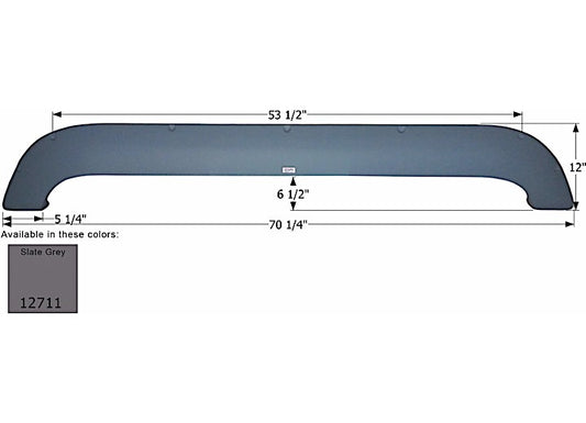 Icon Technologies Limited RV FENDER SKIRT, TANDEM, WEEKEND WARRIOR, FS2711, SLATE GREY
