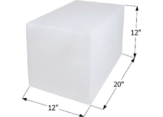 Icon Technologies Limited RV FRESH WATER TANK, WT2470, 20X12X12, 12 GAL W/1/2IN FITTINGS