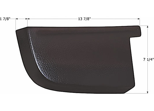 Icon Technologies Limited RV CORNER CAP, REAR, LH, FOREST RIVER, ROCKWOOD, BROWN