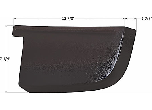 Icon Technologies Limited RV CORNER CAP, REAR, RH, FOREST RIVER, ROCKWOOD, BROWN