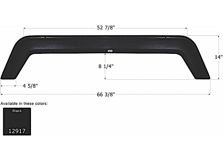 Icon Technologies Limited RV FENDER SKIRT, TANDEM, SUNLINE, FS2917, BLACK
