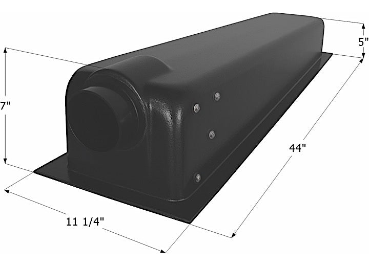 Icon Technologies Limited RV Icon RV Waste Holding Tank - Center End Drain, 44"x11.25"x7", 3" Spigot Fitting, 8 Gallon Capacity
